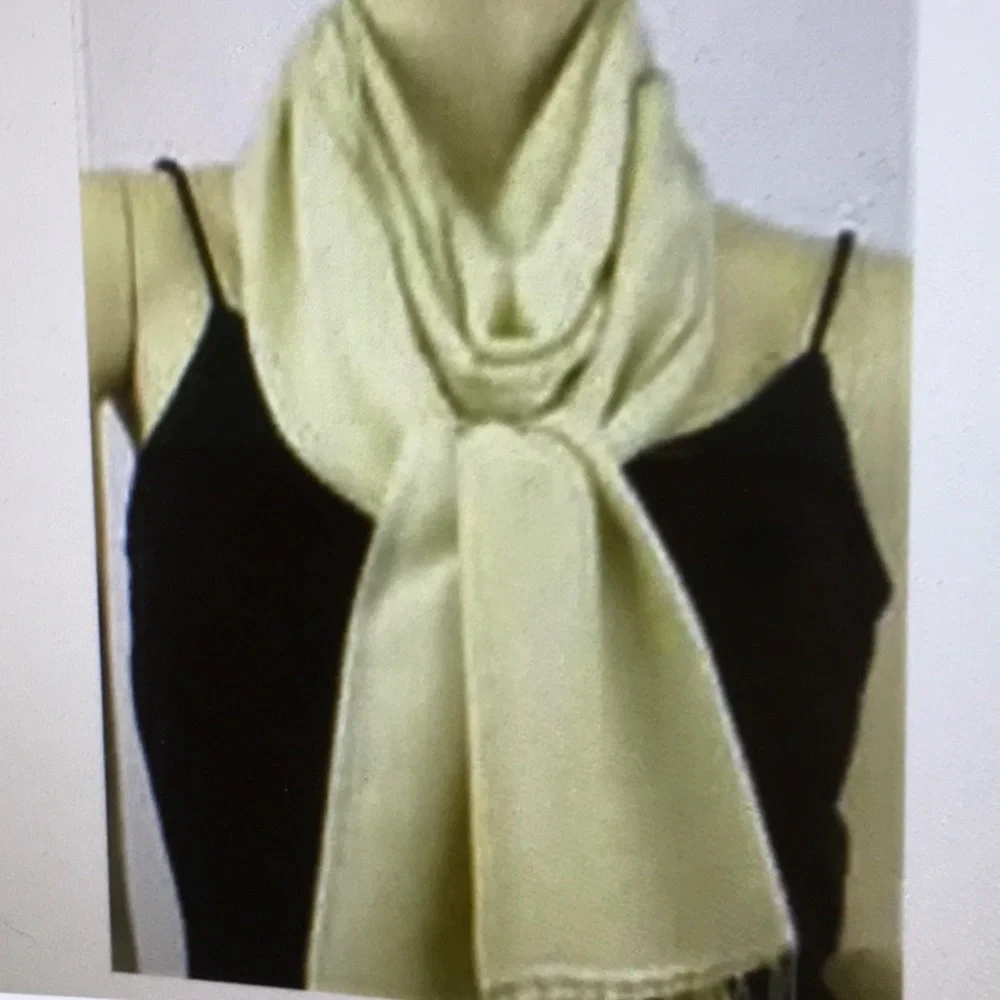 Authentic Pashmina Cashmere/Silk Wrap Blue Shawl Scarf Stole - Picture 6 of 7